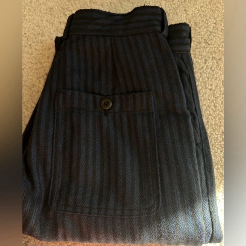 Free People X Sandrine Rose - Paper with Patch Pinstripes Pants Berlin - Size 25 - Picture 8 of 9